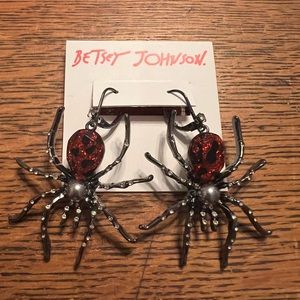 Betsy Johnson Spider Earrings